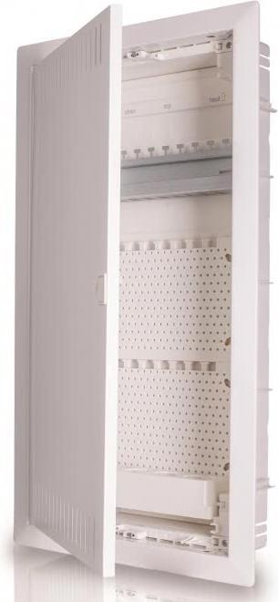 Actual product image F-Tronic Communication distributor JUMBO36K, 3-row, white Distribution box for multimedia applications
