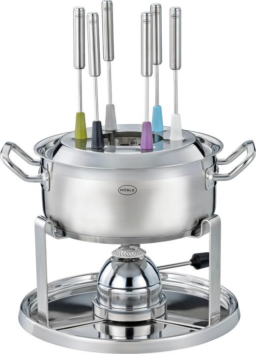 Produktbild Rösle silber Fondue-Set mit Gasbrenner 39x27,5x15cm