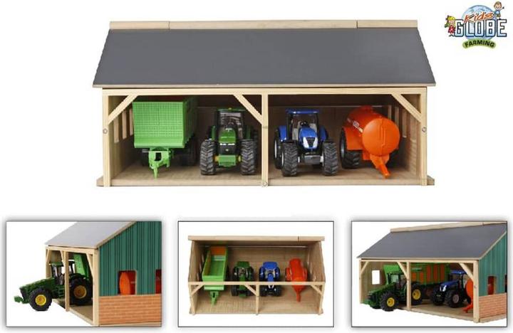 Actual product image Kids Globe Farming Agricultural shed for tractors