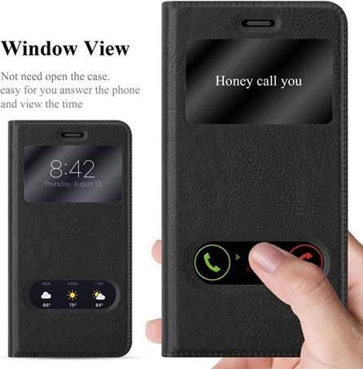 Actual product image Cadorabo Book with View double window cover (Huawei P10 Lite)