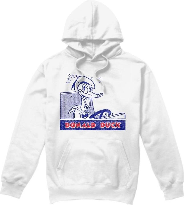 Actual product image Disney Mens Donald Duck Retro Driving Hoodie (S)