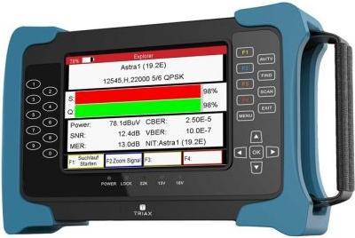 Immagine prodotto Triax UPM 1400 Dispositivo di misura DVB-S(2)/-C/ -T(2) Schermo TFT incl. borsa (Vari)