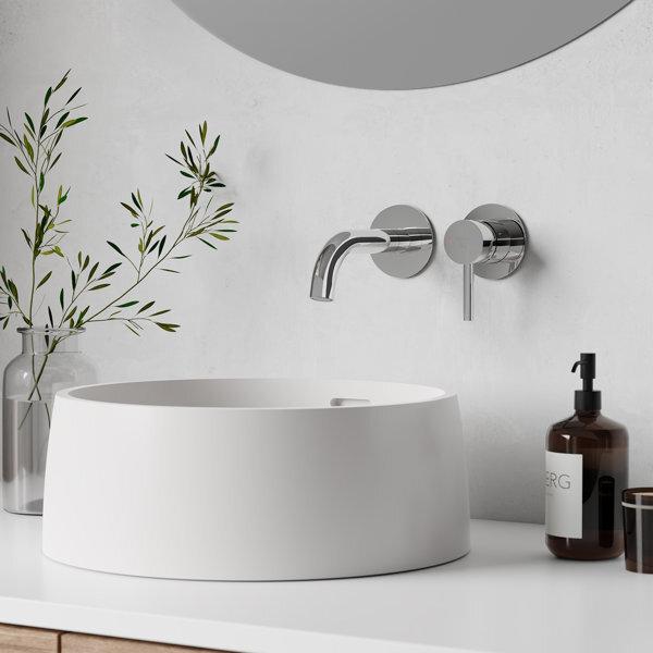 Actual product image Steinberg 100 series basin mixer, ready-mounted set, with concealed body, projection: 165mm, 1001801
