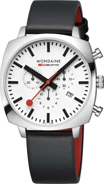 Actual product image Mondaine Grand Cushion (Chronograph, 41 mm)