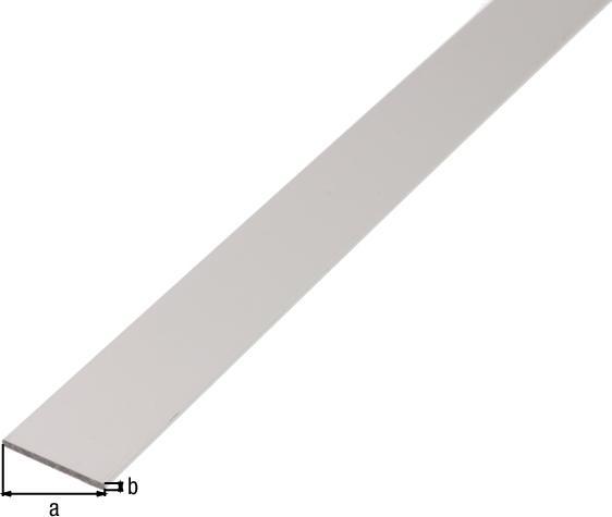 Actual product image Magni Alberts 473020 Flat bar aluminium, silver anodised 1000 x 20 x 2 mm