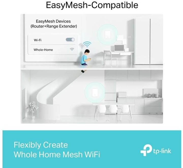 Produktbild TP-Link ARCHER AIR E5 - Archer Air E5 Dual Band Wi-Fi 6 Range Extender (2402 Mbit/s, 574 Mbit/s)