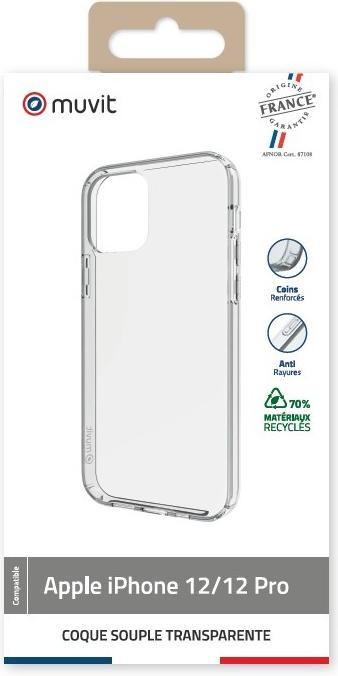 Image du produit Muvit Étui de protection pour iPhone 12/12 Pro recyclé (Apple iPhone 12, Realme 12 Pro+)