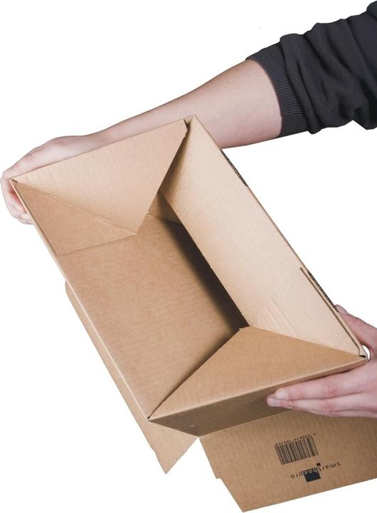 Actual product image Smartboxpro Packaging box 22x33.5x8-19cm PU=10 pieces brown (10 x)