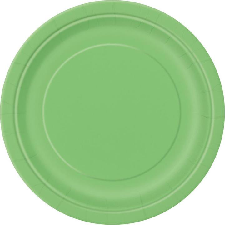 Immagine prodotto Unique Piatti di carta verdi da 22 cm (8 pezzi) (8 x)