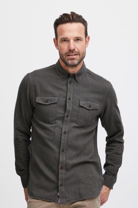 Produktbild FQ1924 FQSteven brushed twill LS shirt - Shirt - 21900516 (M)