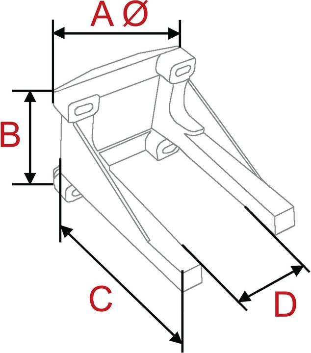 Produktbild Du-Bro Motorträger m. Dämpfer f. 20...25ccm 4-Takt