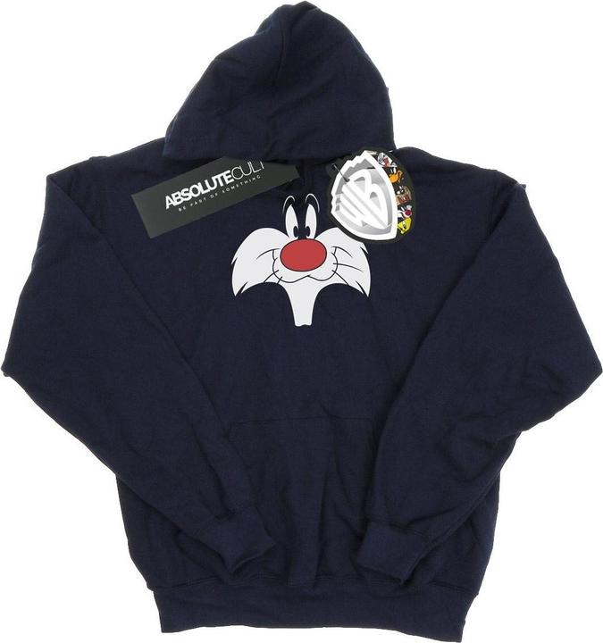 Immagine prodotto Looney Tunes Sylvester Big Face Felpa con Cappuccio Uomo (M)