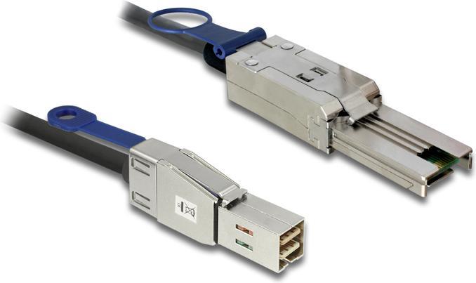 Actual product image Delock SAS cable: SFF8644-SFF8088, 3m