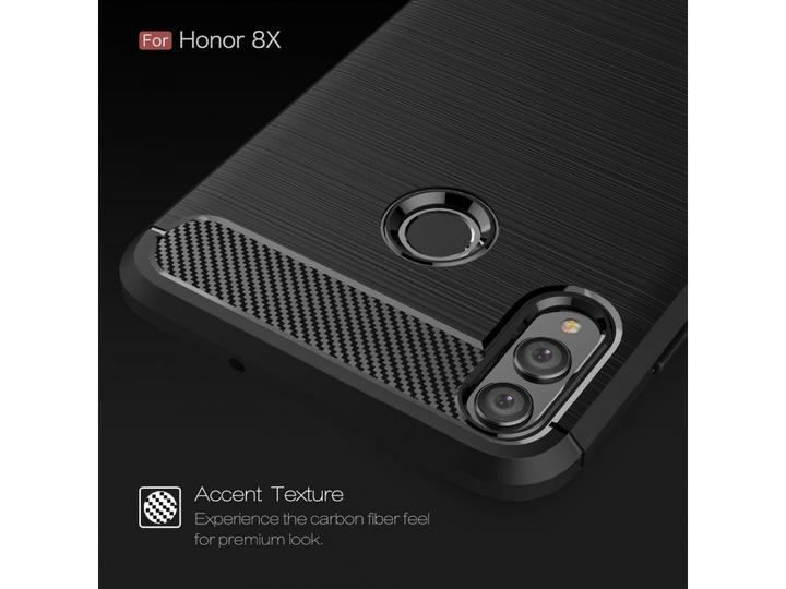 Image du produit Screenguard Housse Honor 8X Carbon Brushed Soft TPU (Honor 8X)