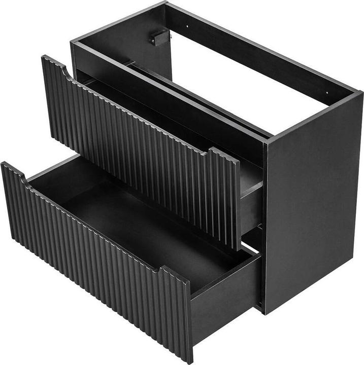 Actual product image En.Casa Vanity unit Skelbolu 80x60x40 cm black
