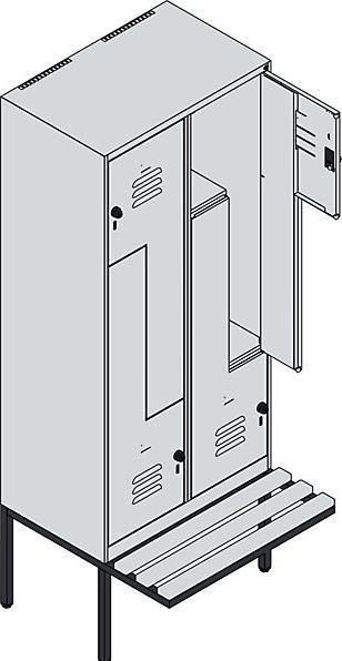 Produktbild C+P Z-Spind Classic PLUS Sitzbank (80 cm, 212 cm)