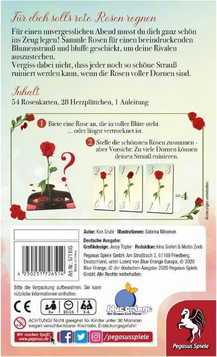 Actual product image Pegasus 57110G - Valentines Day, Card game, 3-6 players, ages 8+ (DE edition) (German)