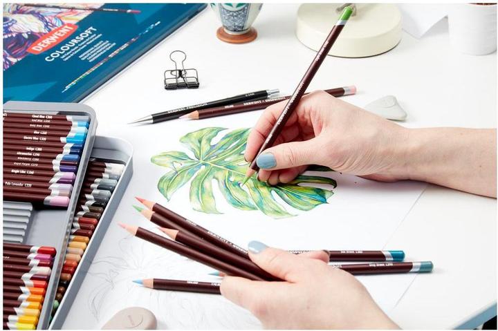 Produktbild Derwent Coloursoft Buntstifte-Geschenkset (Mehrfarbig, 72 x)