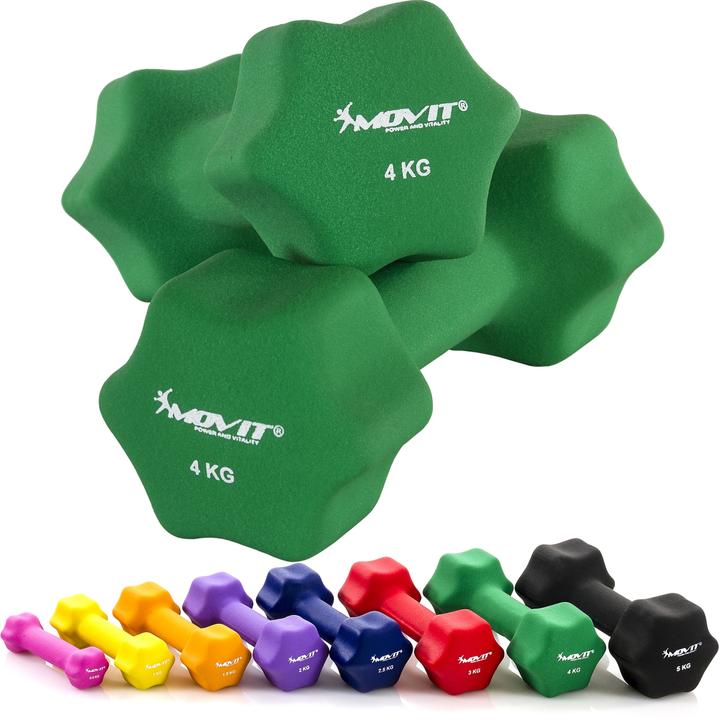 Image du produit Movit Profi Neopren Hanteln 2er Set (2 x 4 kg)