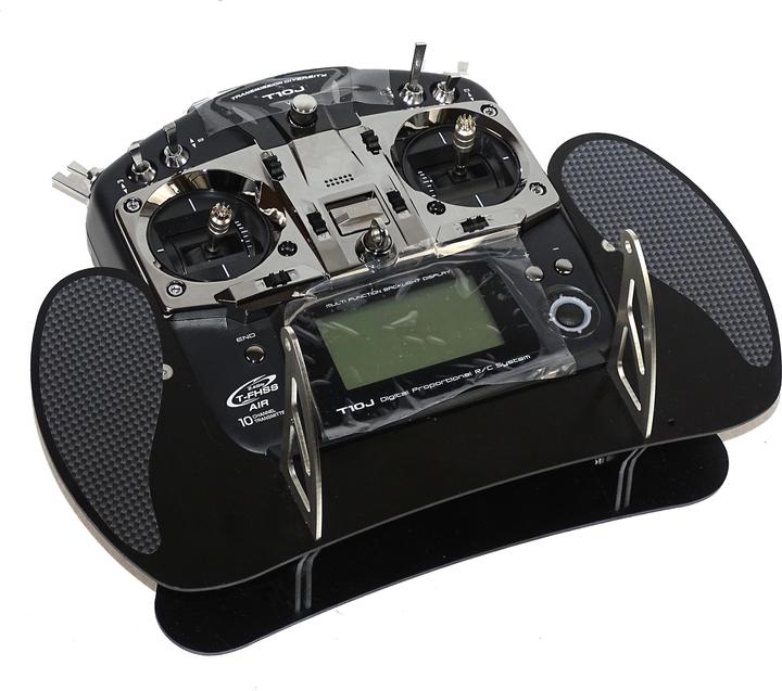 Immagine prodotto AHLtec Console del trasmettitore Futaba T10J Nero con staffa standard per la console del trasmettitore