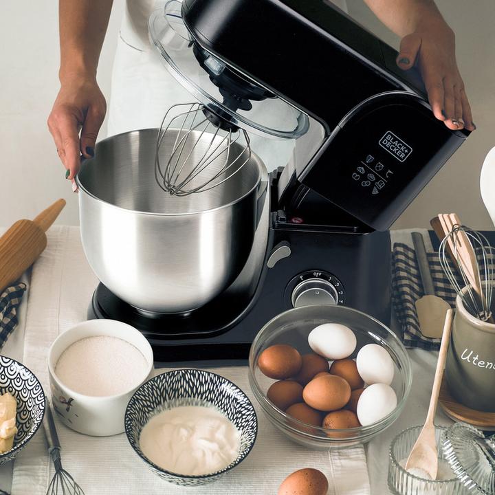 Immagine prodotto Black & Decker Macchina da cucina planetaria Black+Decker BXKM1001E (1000 W)