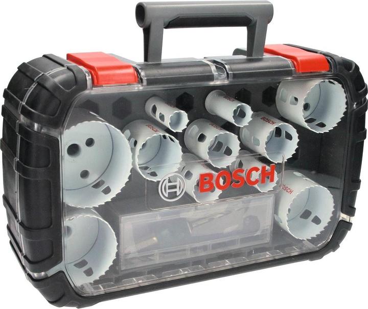 Immagine prodotto Bosch Professional Zubehör Set di seghe a tazza Progressor (20 mm, 22 mm, 25 mm, 32 mm, 35 mm, 40 mm, 44 mm, 76 mm, 60 mm, 68 mm, 51 mm)