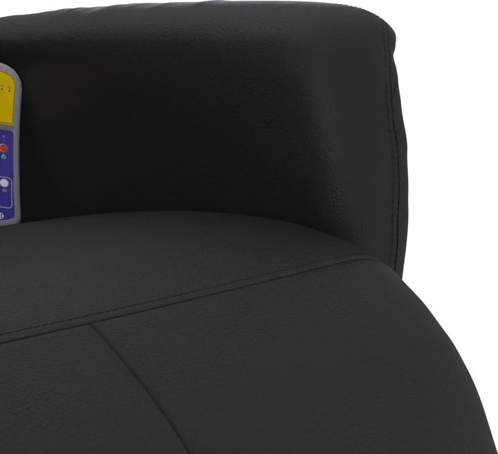 Actual product image VidaXL Massage chair with footrest black imitation leather, colour