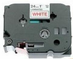 Actual product image Brother Laminated tape (2.40 cm, Red, White)