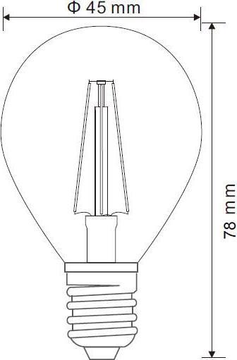 Actual product image Globo LED bulb nickel matt 2xE14 ILLU (E14, 4 W, 400 lm, 2 x, F)