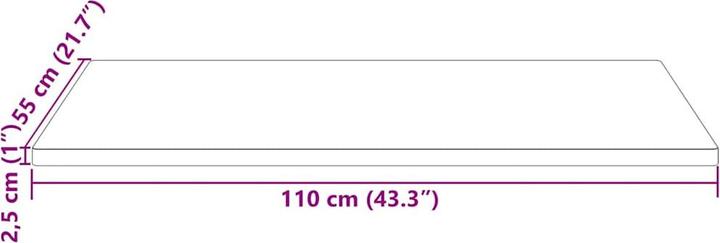 Actual product image VidaXL Scarlette (110 x 55 x 2.5 cm)