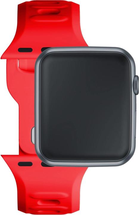 Produktbild 3MK Silicone Watch Strap czerwony/red dla Apple Watch 42/44/45/49mm (Silikon, Edelstahl, 3, 4, 9, Ultra)