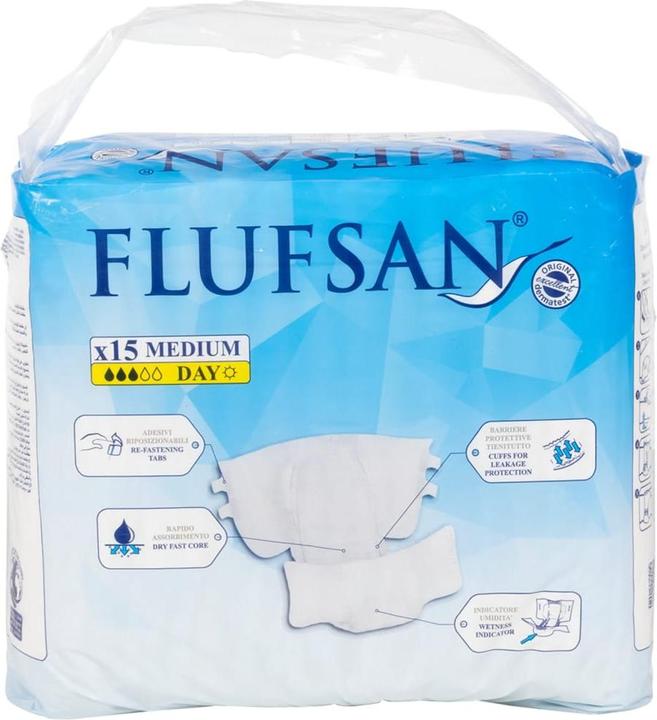 Produktbild VidaXL Flufsan Einwegwindeln für Erwachsene 15 Stk. Grösse (15 x, M)