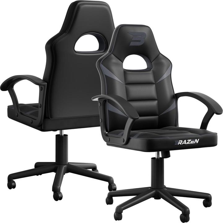 Actual product image Brazen Gaming Chairs Brazen Valor Mid Back Gaming Chair Grey