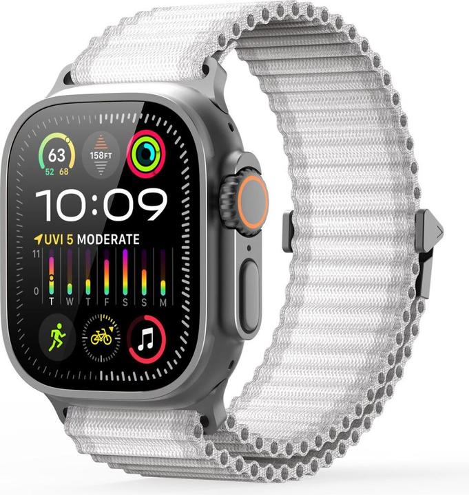 Produktbild Dux Ducis Apple Watch 44/45/46/49mm - Nylon Stoff Ersatzarmband (44 mm, 45 mm, 42 mm, 49 mm, Nylon, Apple Watch SE, Apple Watch Series 6, Apple Watch Series 5, Apple Watch Series 8, Apple Watch Series 3, Apple Watch Series 4, Apple Watch Series 9, Apple Watch Ultra 2, Apple Watch SE (2022/2023), Apple Watch Series 10, Apple Watch Series 7, Apple Watch Ultra)