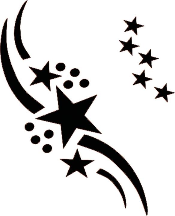 Immagine prodotto Festartikel Müller Stelle stencil per tatuaggi