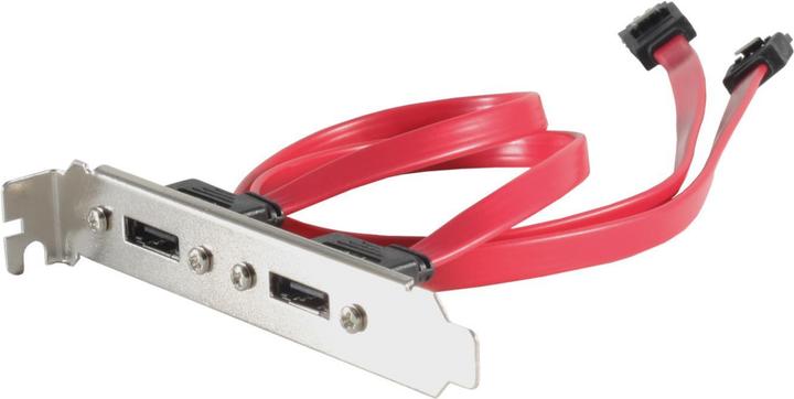 Image du produit Shiverpeaks S-CONN BRACKET 10 Cache-slot avec 2x eSATA (SATA 7-pin, 50 cm)