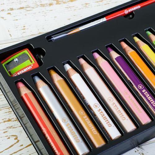 Actual product image STABILO Woody ARTY Case 18 colors + sharpener (Sorted, 18 x)