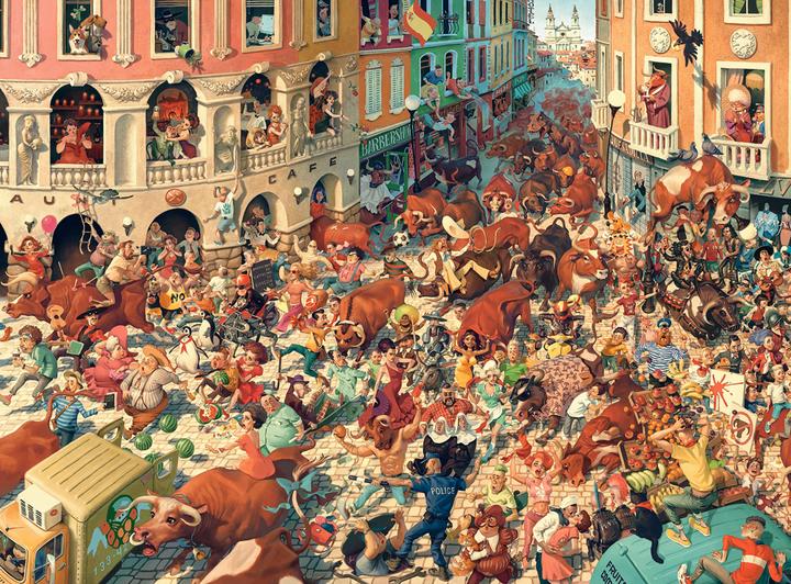 Produktbild Castorland Bull Run in Pampeluna Puzzle 3000 Teile (3000 Teile)