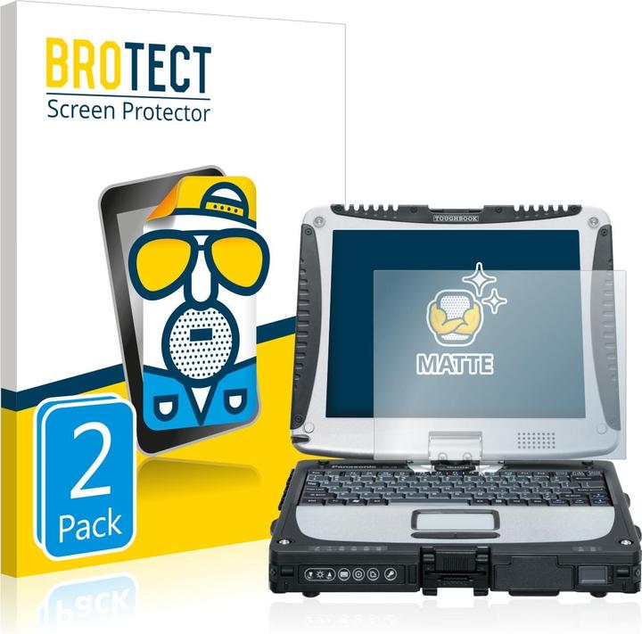 Actual product image BROTECT Anti-glare screen protector matt (2 Piece, Toughbook CF-19)