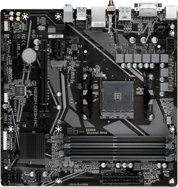 Produktbild Gigabyte A520M DS3H AC (AM4, AMD A520, mATX)