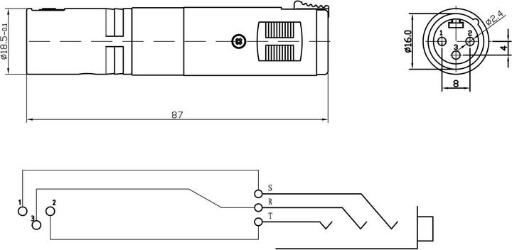 Produktbild Bemero XLR-Klinken Adapter BA1104 (Klinkenadapter)