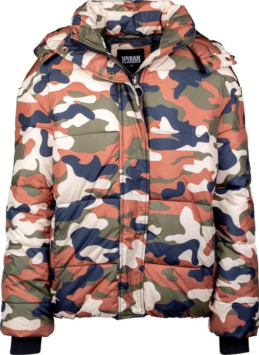 Urban Classics Ladies Boyfriend Camo Puffer Jacket