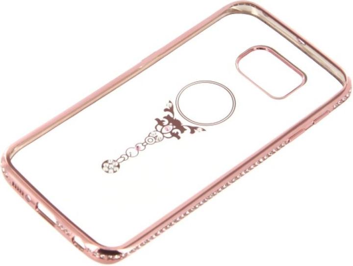 Actual product image OEM TPU Case Bling Beauty for Samsung S6 Edge - rose gold (Samsung Galaxy S6 Edge)