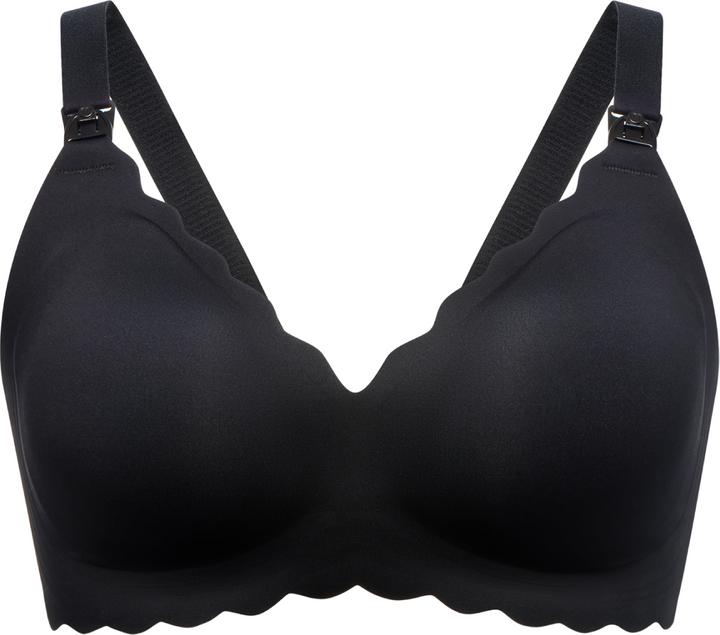 Momcozy YN46 Seamless Support Floral Nursing Bra Black M (M)