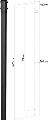 Produktbild Neomounts DEH Verlängerunsstange 107,5cm schwarz (Decke)