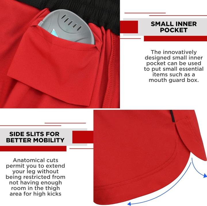 Produktbild Rdx SHORTS MMA T15 ROUGE-L (L)