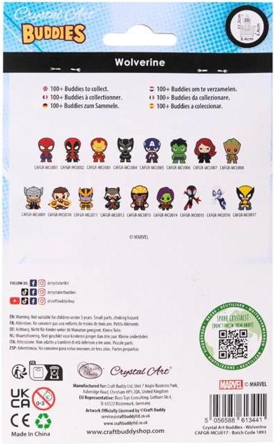 Image du produit Craft Buddy Crystal Art Buddy - Wolverine