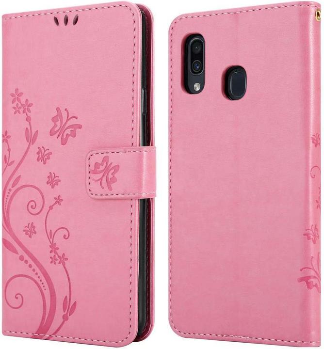 Image du produit Cadorabo Couverture du livre de fleurs (Samsung Galaxy A20, TCL A30, Samsung Galaxy M10s)