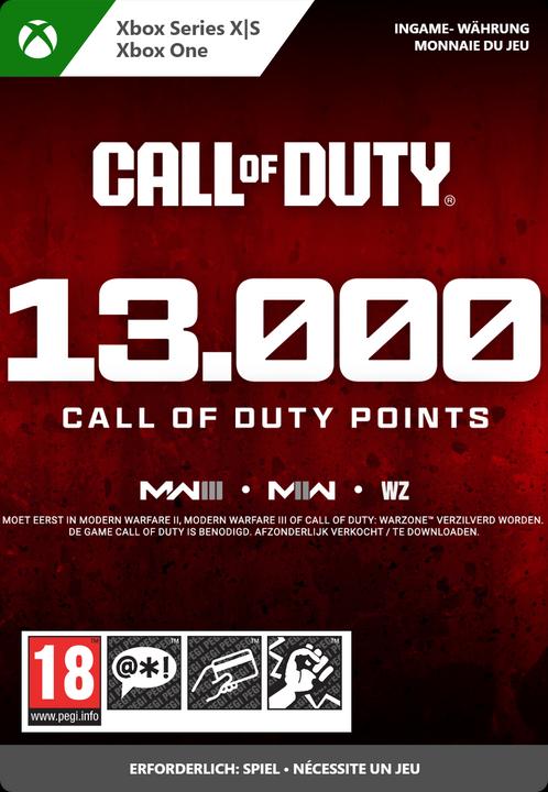 Actual product image Microsoft Xbox Call of Duty Points - 13,000 Download Code