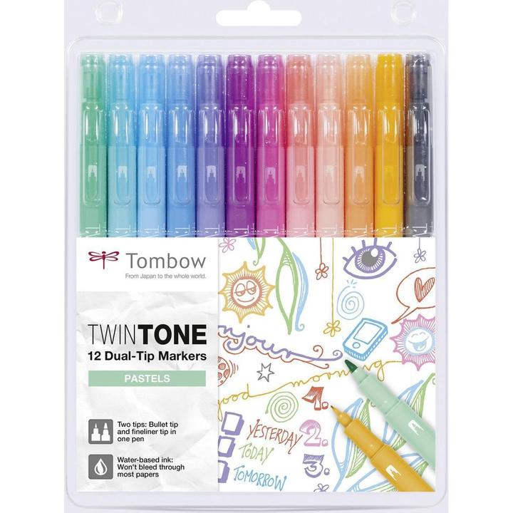 Actual product image Tombow TwinTone (Multicoloured, 12 x)